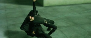 O efeito bullet time, que ficou famoso com a cena do Neo, em Matrix
