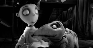 Victor e o cão Sparky animador por Matias no longa “Frankenweenie”, de Tim Burton