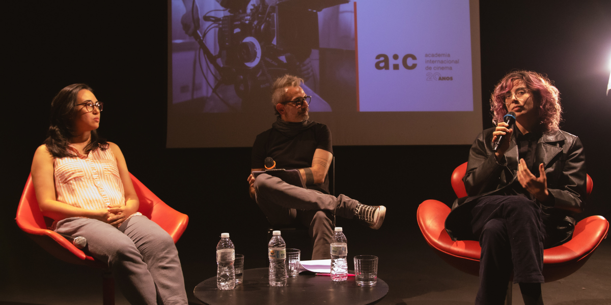 palestra sobre roteiro na aic